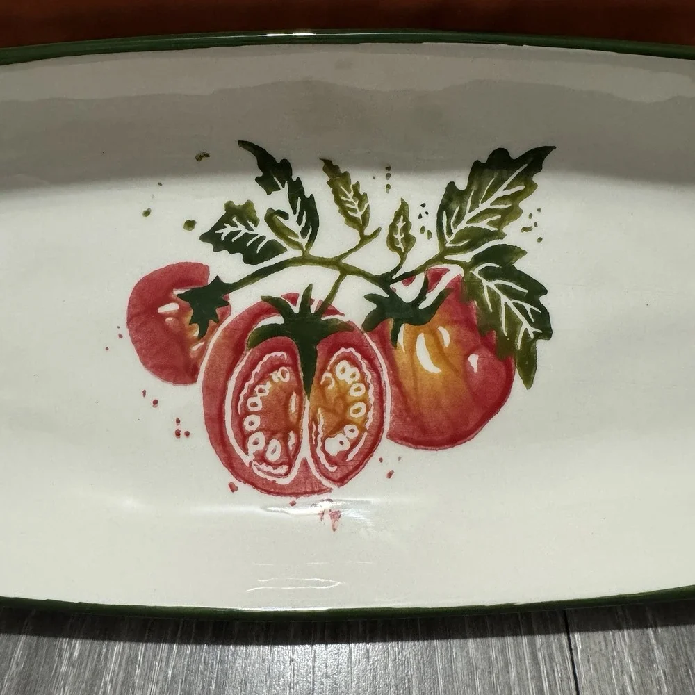 Papart Seramik Tomatoe Serving‎ Dish L12.5